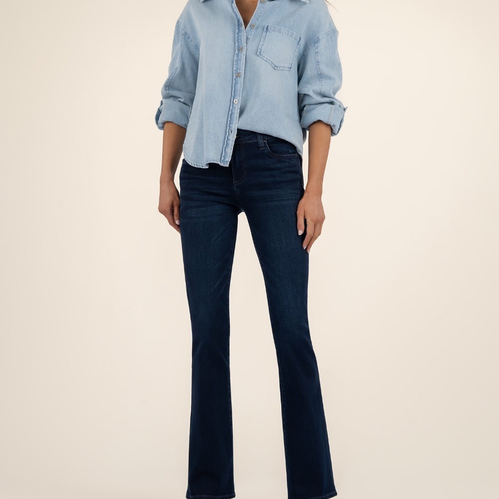 Kut from the Kloth Natalie Mid Rise Flare Bootcut Size 1010 / Leading W/Euro Bas